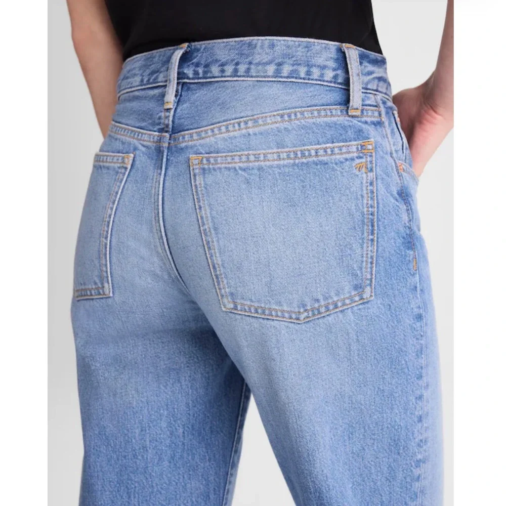 Madewell The Low-Rise Loose Jean Midvale Wash Rigid Denim 23 NWT